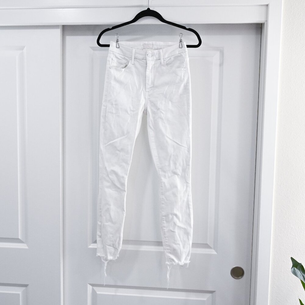 MOTHER Size 25 High Waisted Looker Ankle Fray in Fairest of Them All - Picture 2 of 13